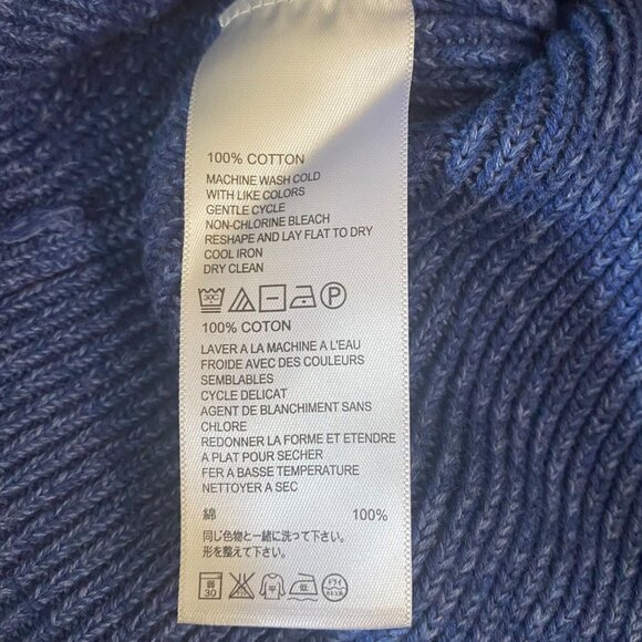 Tommy Bahama Napa Ridge 1/4 Zip Sweater Men's XXL Blue Ribbed Knit Long-Sleeve - Picture 10 of 12